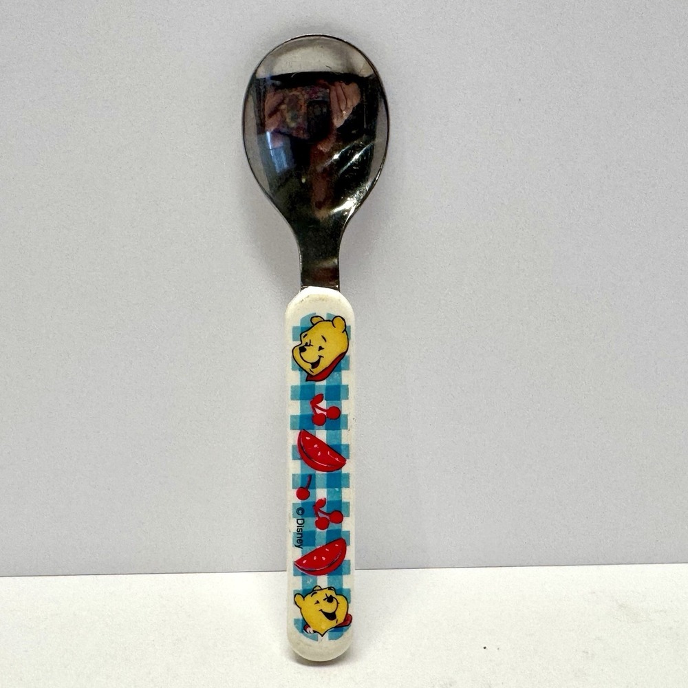 Vintage First Years Disney‎ Winnie The Pooh Spoon Child Toddler Flatware